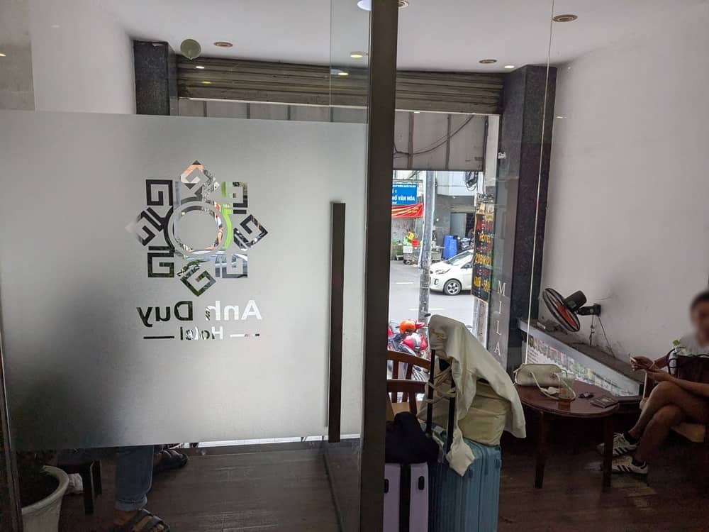 ホーチミ「AnhDuyhotel」のロビー