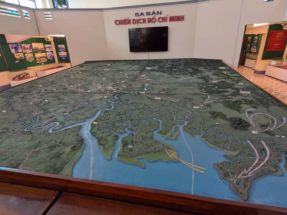 ホーチミン作戦博物館に展示された「ホーチミン作戦」の戦術模型