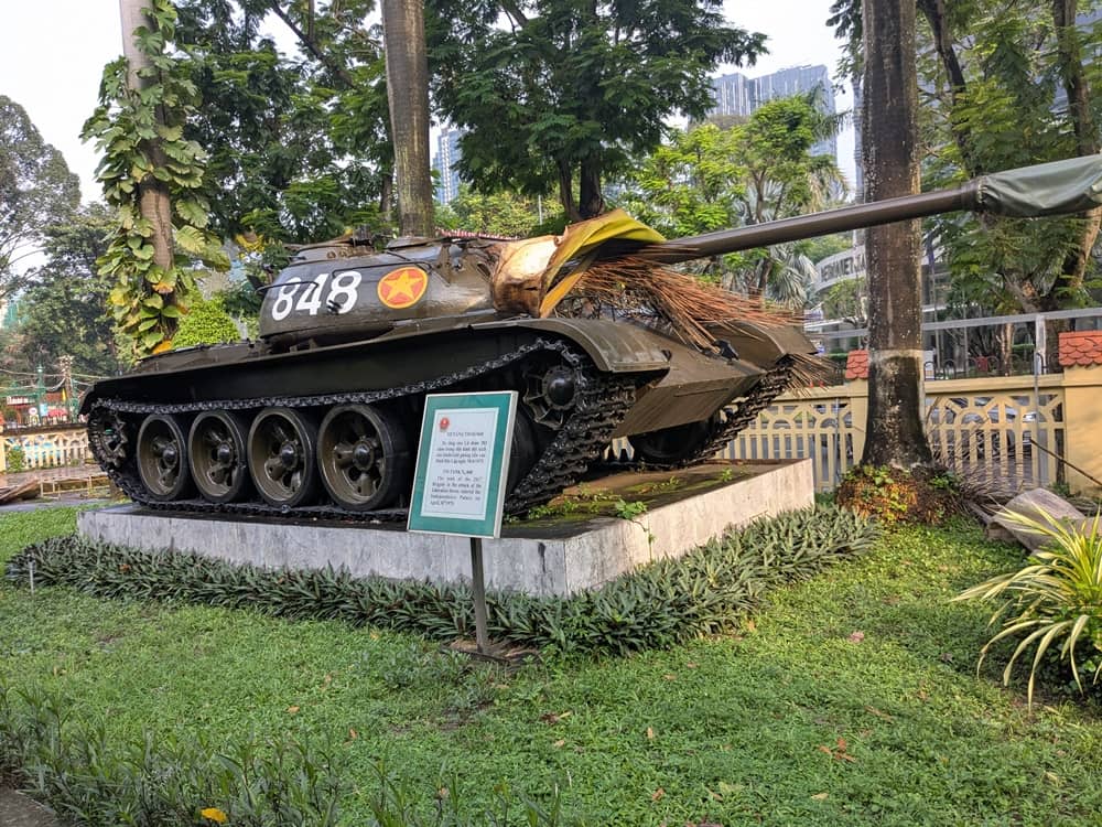 ホーチミン作戦博物館に展示されている848戦車。